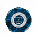 Blue Marble Octagon Acrylic Award (5")